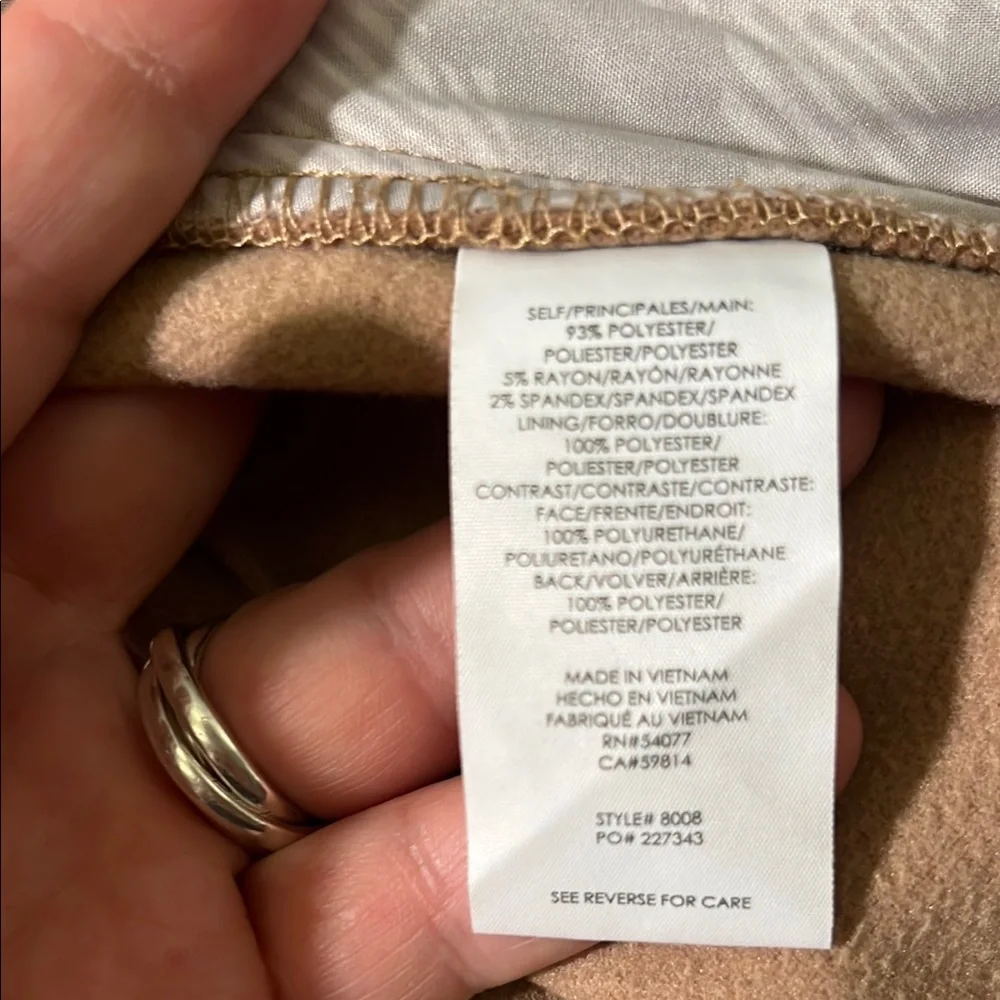 🤎 CAbi HTF Size 14 Camel Heritage Skirt #8008 POCKETS - Picture 5 of 11